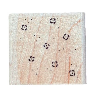 Petite Patterns Mini Flower Confetti Showers Spring Season Wood Rubber Stamp - Picture 1 of 2