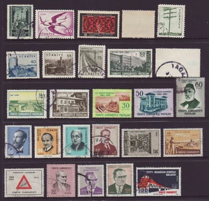 Stamps Turkey: 47 Used Postage Stamps from 1952-2021 - Picture 1 of 4