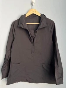 BABETTE SF Gr. P Pullover Tunika Top in Gunmetal dunkelgrau Reißverschluss Henley EUC - Bild 1 von 5