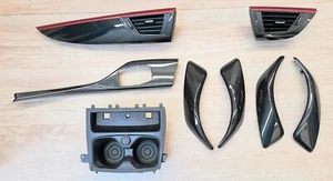 BMW 1 F20 2011-2015 BLACK INTERIOR TRIMS DASH VENT DOORS TRIM SET - Picture 1 of 24