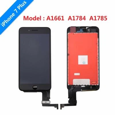 LCD Display Screen Replacement Touch Digitizer Assembly For iPhone 7 Plus Black - Image 1 of 4