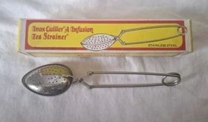 Inox Cuiller A Infusion Tea Strainer With Box Spoon Type - Picture 1 of 12
