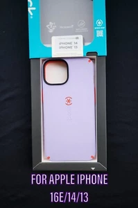FOR Apple iPhone 16E/13/14 W/Tempered Glass Speck Candyshell PRO Case - Afbeelding 1 van 6