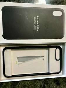 IPHONE X MAX LEATHER  CASE - Picture 1 of 1