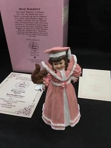 Maud Humphrey Bogart Winter Friends Figur Limited Edition Mädchen mit Eichhörnchen - Bild 1 von 12