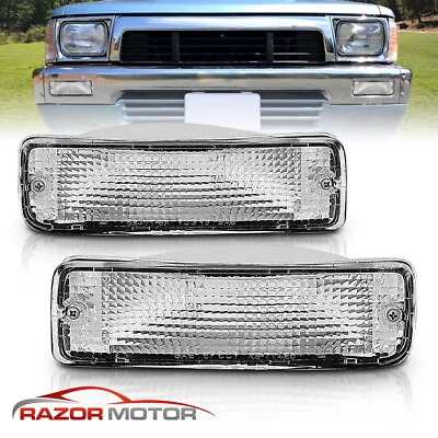 适用于 1989 - 1995 年丰田皮卡 90 - 91 4Runner 铬信号保险杠停车灯 — 第 1/4 张图片