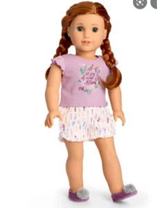 Conjunto American Girl GOTY Blaire PIJAMAS PJ NUEVO EN CAJA Lavanda Floral Retirado - Imagen 1 de 5