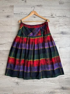 Yarell Scotland 90s Unisex Kilt Tartan Skirt Vintage - Picture 1 of 9
