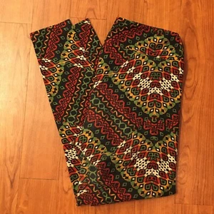LULAROE Leggings rot, grün gelb TC - Bild 1 von 6