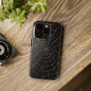 Spider Web Themed Cool Phone Case for iPhone 16 15 14 13 12 11 8 7 X iPhone Case - Picture 1 of 72