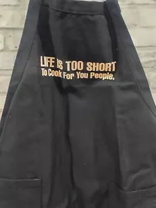 Vintage Funny Apron Adult One Size Life Is Too Short To Cook For You People - Picture 1 of 5
