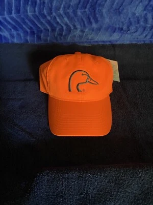 Gorra de béisbol Ducks Unlimited gorra para adultos ajustable naranja neón NUEVA Foto 1 de 4