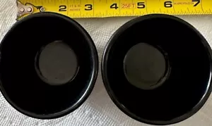 Zwei schwarze japanische Teetassen aus Gusseisen selten und schwer - Bild 1 von 7