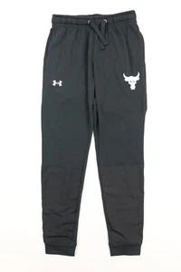 Under Armour Project Rock Mens Terry Joggers Pants 1355634-002 Black S M L NWT - Picture 1 of 13
