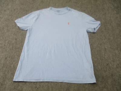 Camisa Polo Ralph Lauren Para Hombres Pequeña Camiseta Azul Adulto Cuello Redondo Algodón Naranja Poni * Foto 1 de 4