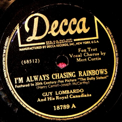 Guy Lombardo I'm Always Chasing Rainbows  78 PLAY GRADED Fully Tested - Image 1 of 4