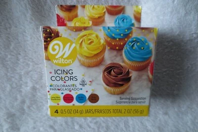  Wilton Icing Colors Gel Set Color Primario Nuevo  Foto 1 de 4