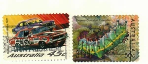 Australia #2044, 2191 used Race cars, Emperor Gum Moth Caterpillar - Picture 1 of 1