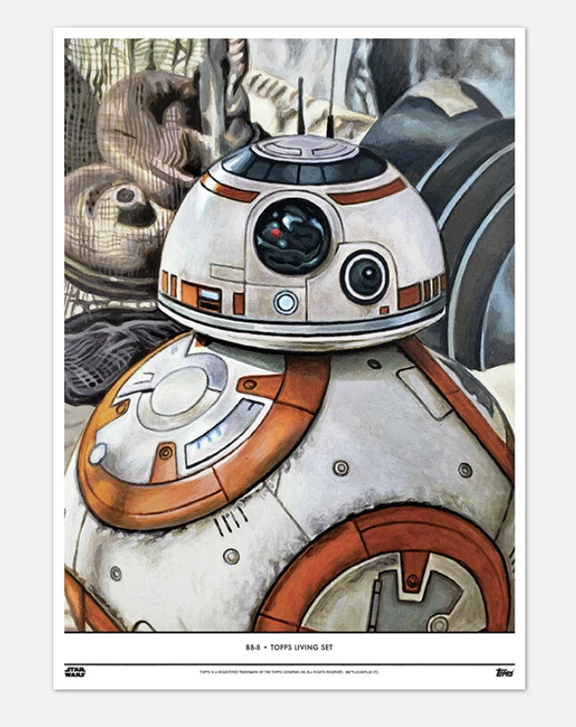 Topps Star Wars Living Set 10x14 Fine Art Print Poster New BB8 BB-8 Droid Rare - Image 1 of 2