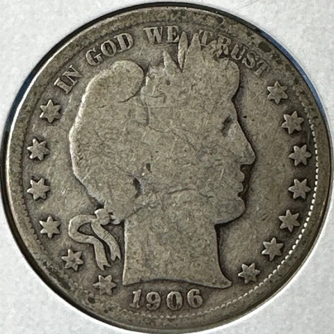 1906-O 50C Barber Half Dollar (75102) Cover