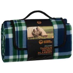 Outdoor Adventure Folding Tartan Picnic Blanket Perfect For Picnics & Camping - Picture 1 of 7