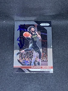 DeAndre’ Bemby Atlanta Falcons 2018-19 Panini Prizm Signed Auto Card #28 ~ COA - Picture 1 of 3