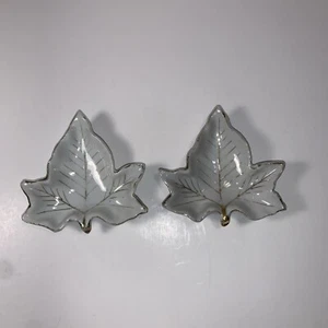 Vintage 1950’s Occupied Japan Porcelain Gold Trimmed Leaf Trinket/ Coin Dish. - Picture 1 of 8
