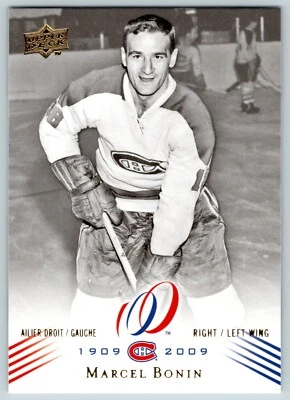 MARCEL BONIN 2008-09 UPPER DECK MONTREAL CANADIENS CENTENNIAL 08-09 NO 72  24234 - Image 1 of 2