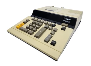 De colección Canon CP1208D Máquina de Adición Calculadora Incorporada Mango/Soporte Probado - Imagen 1 de 9