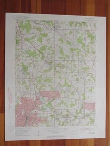 Mappa topo Hudson Ohio 1955 originale d'epoca USGS - Foto 1 di 1