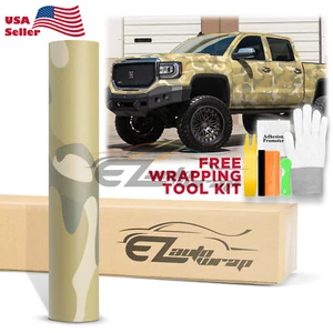 Premium Large Army CAMO Camouflage Desert Vinyl Sticker Wrap Decal Sheet Film - Picture 1 of 11