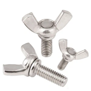Tornillos de ala de acero inoxidable M10 M12 estándar 304 giro manual mariposa tornillo de ala - Imagen 1 de 6