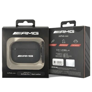 Funda protectora AMG Mercedes Airpods Pro cuero genuino gran logotipo colección - Imagen 1 de 3