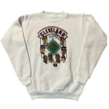 Vintage The Tribe in '95 Cleveland Indians Sweatshirt Kids M Lofton Belle Thome