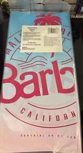 Barbie Malibu Beach Birthday Rectangular Plastic Table Cover, 1 Count - Picture 1 of 2
