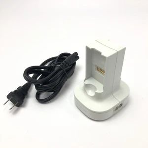 Kit de carga rápida Xbox 360 Controlador Cargador de batería Base Blanco OEM Original - Imagen 1 de 10
