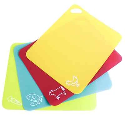 Flexible Cutting Mats 4 Piece with Non-Slip Grip in Multicolor - Image 1 of 3