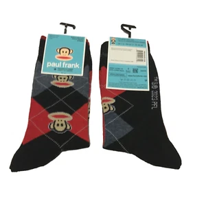 Paul Frank Argyle Novedad Calcetines Crew 1 Par Para Hombre Talla EE. UU. 7-12 NUEVOS CON ETIQUETAS - Imagen 1 de 3