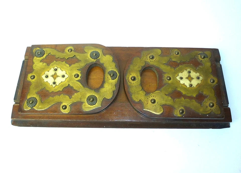 Serre-Livres Avec Marqueterie Um 1900 - Photo 1/1