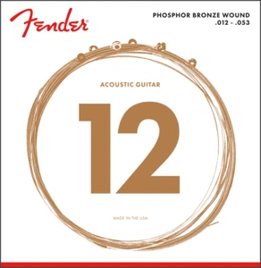Fender 60L Phosphor Bronze Acoustic Guitar Strings - LIGHT 12-53 - Picture 1 of 1