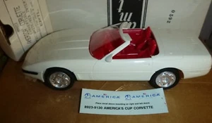 Ertl 8923 1992 Corvette America convertible blanco 1/25 distribuidor promoción amt - Imagen 1 de 3