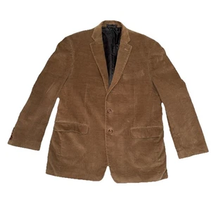 Lauren Ralph Lauren Cord Sport Mantel Blazer Herren 42 R Braun Ellenbogen Patch - Bild 1 von 14