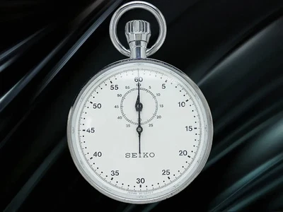 Seiko 7 Jewels Ref.90-5030 Cal.9011S ACRP Plated Case White Dial Manual Stopwatc - Image 1 of 4