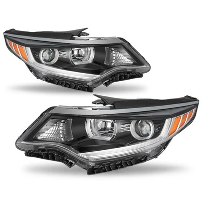 Par de faros halógenos para proyector Kia Optima 2016-2018 sin LED DRL Foto 1 de 4