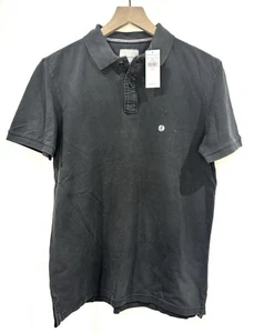 Neu mit Etikett American Eagle Herren Gr. S schwarz Acid Washed Poloshirt superweich AEO - Bild 1 von 3