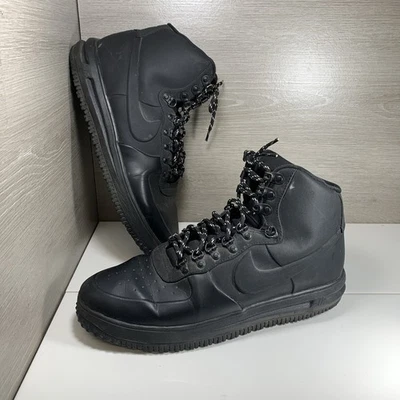 Nike Lunar Force 1 Para hombres Winterized Duckboot Triple Negro Talla 13 BQ7930-003 Hombres Foto 1 de 4