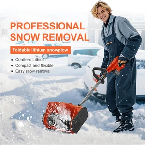 Spazzaneve Pieghevole Senza Fili Pala Neve Portatile Spinta Spazzaneve Pieghevole - Foto 1 di 35