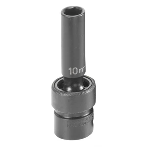 Grey Pneumatic 1010UMD 3/8" Drive x 10mm Deep Universal - Picture 1 of 2