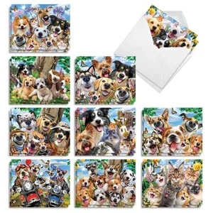 20 Assorted Blank Notecards Bulk Box Set 4 x 5.12 w/Envelope For Men, Women (... - Picture 1 of 6