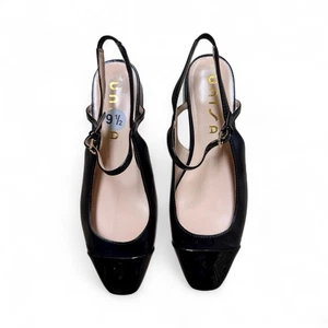 Unisa Black Patent Slingback Flats Women’s Size 9.5  - Picture 1 of 3